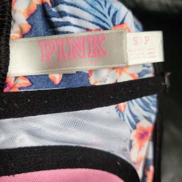PINK Tropical floral Caged Bralette size SMALL - Picture 5 of 8